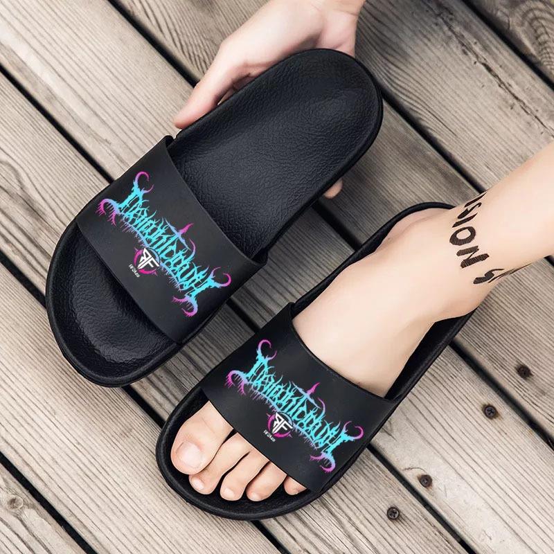 Sandal Karet PVC Tebal Distro Terbaru/Sandal Slip On Premium/Sandal Slop Pria(RF-24))