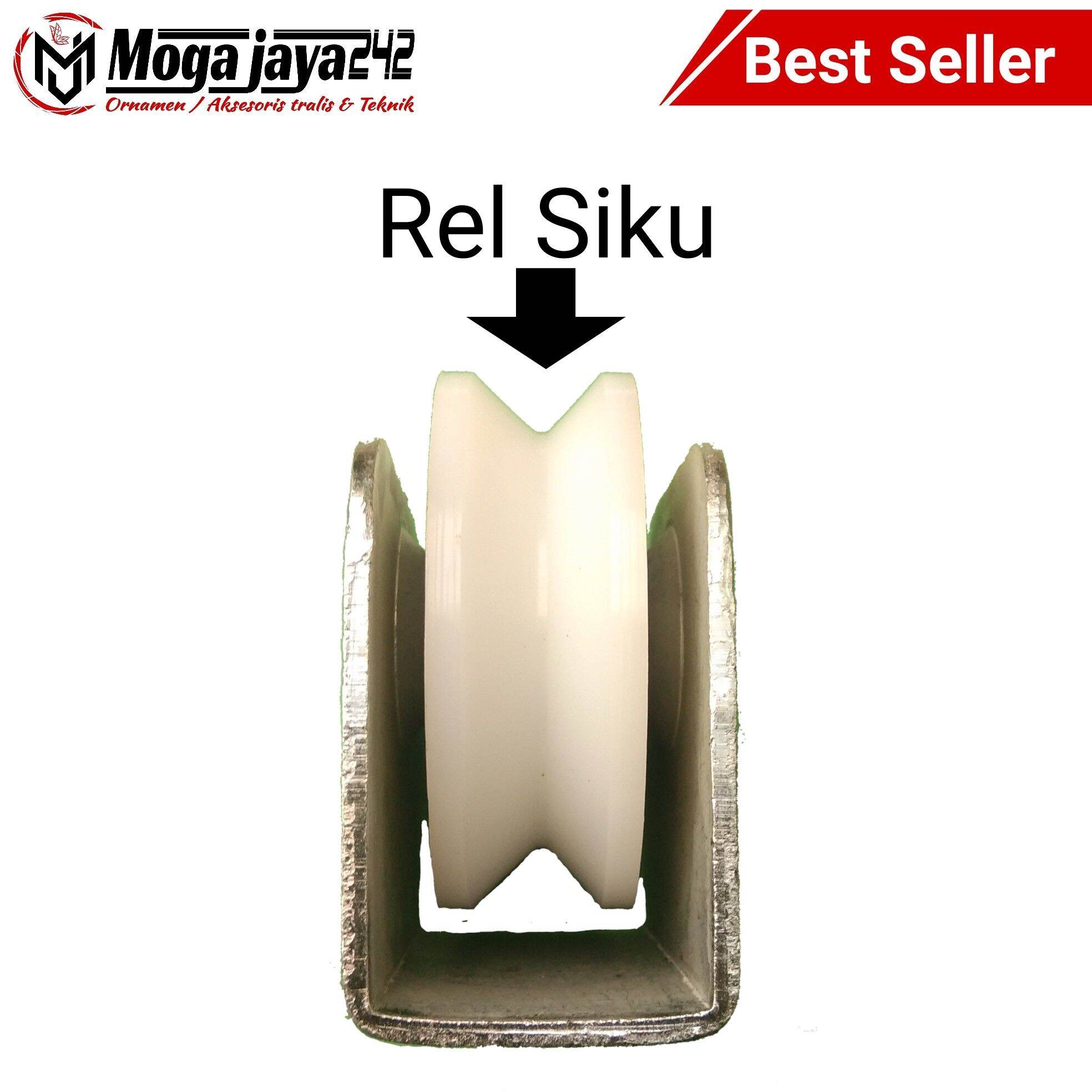 roda pintu pagar nylon 6cm roda nilon