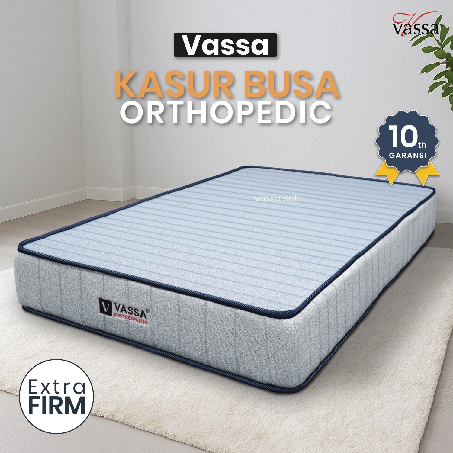 kasur busa orthopedic / kasur busa Rebonded / busa keras tebal 20 cm