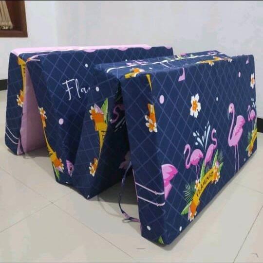 Kasur Busa Lipat 4 tidak mudah kempes.P200xL90xT10 Untuk 1 orang Dewasa