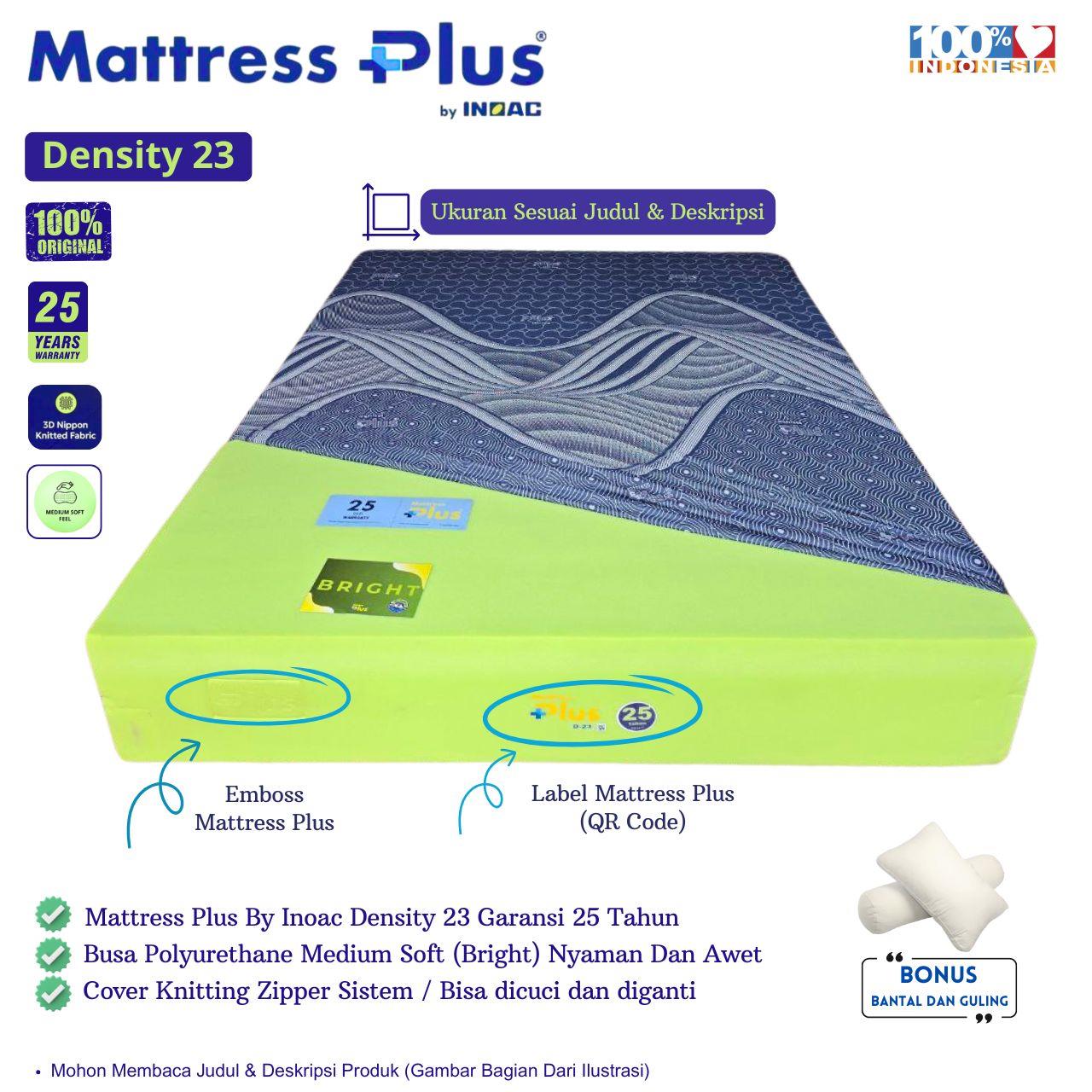 Kasur Busa Inoac Mattress Plus Density 23 Ukuran King 200 X 180 cm Garansi Resmi 25 Tahun - Bright