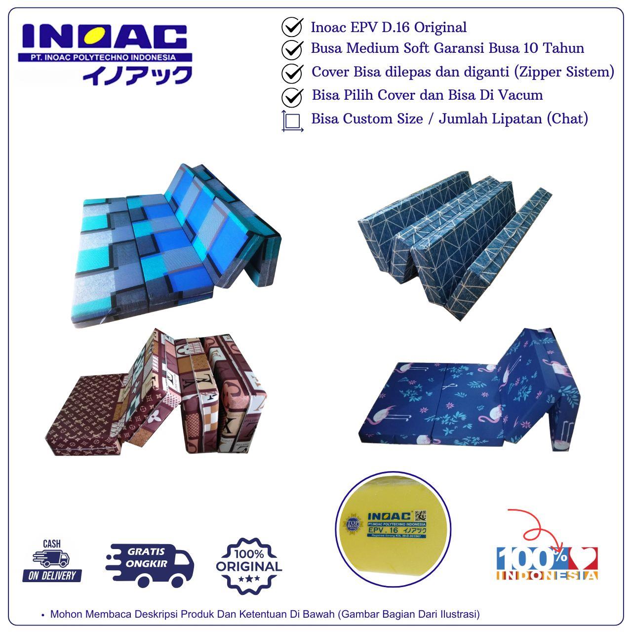 Kasur Lipat Busa Inoac Tebal 15 Cm Garansi 10 Tahun EPV D16