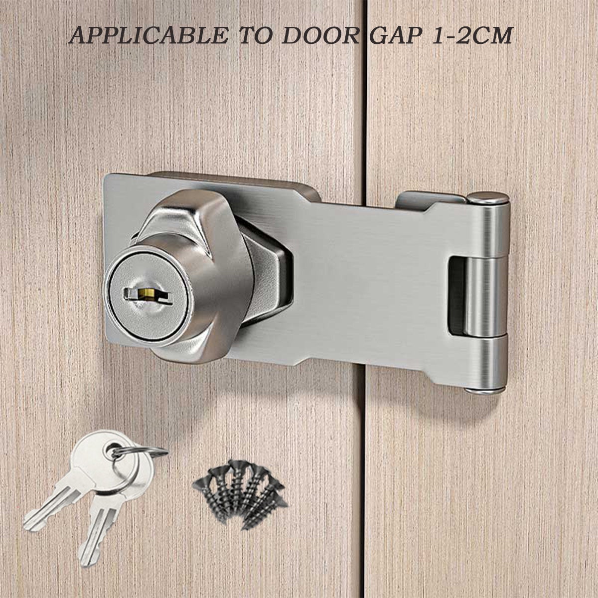 Kunci Plat Tebal Kecil 2.5 Inch Stainless Tebal Pintu/Jendela/Lemari/Kunci Keamanan Rumah