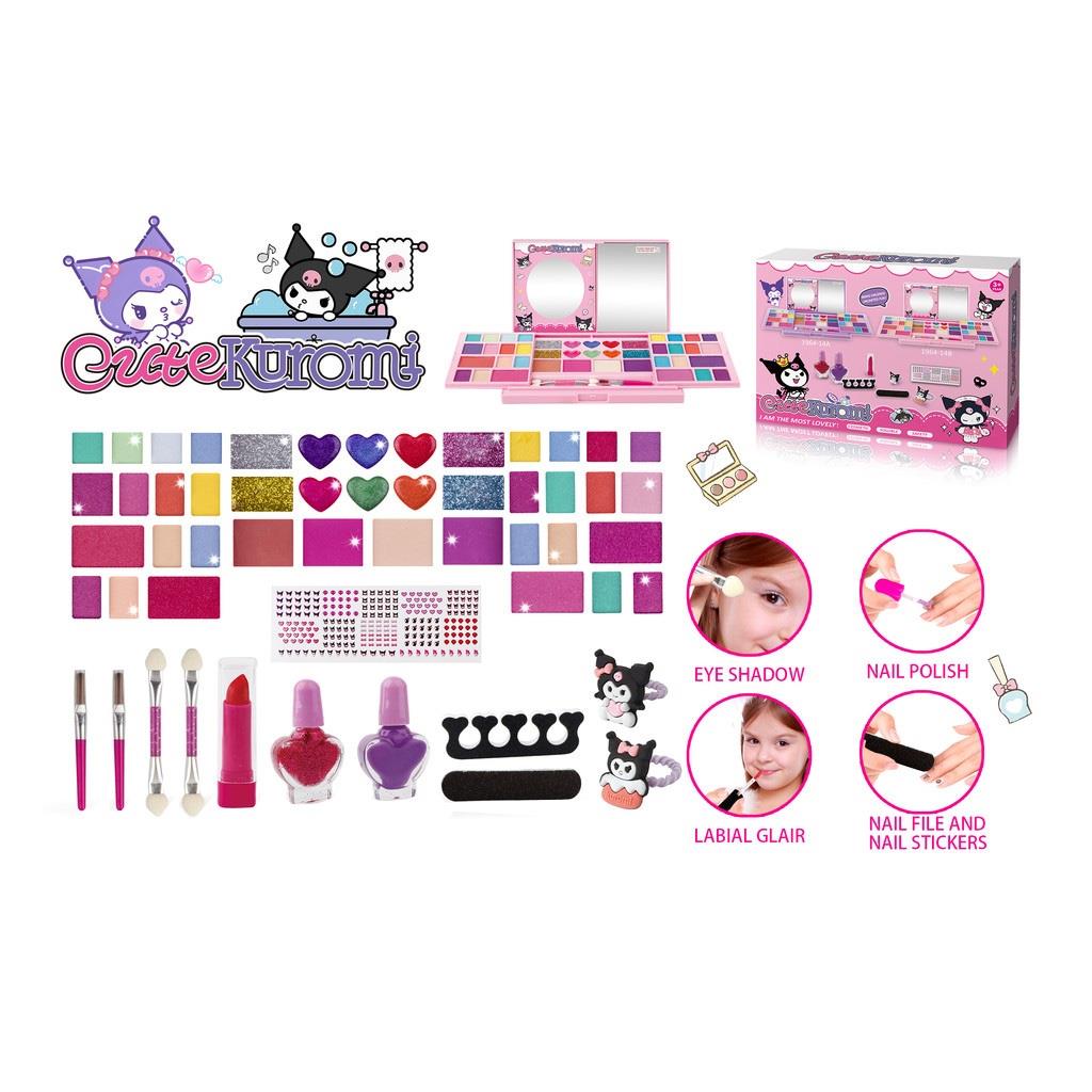 Princess Make Up Bag Unicorn / Mainan Kosmetik / Alat Rias Anak Fungsi Real / Children Pretend Play / Mainan Make Up Set Girl Pretend Play / Untuk Gadis Ulang Tahun Hadiah Set