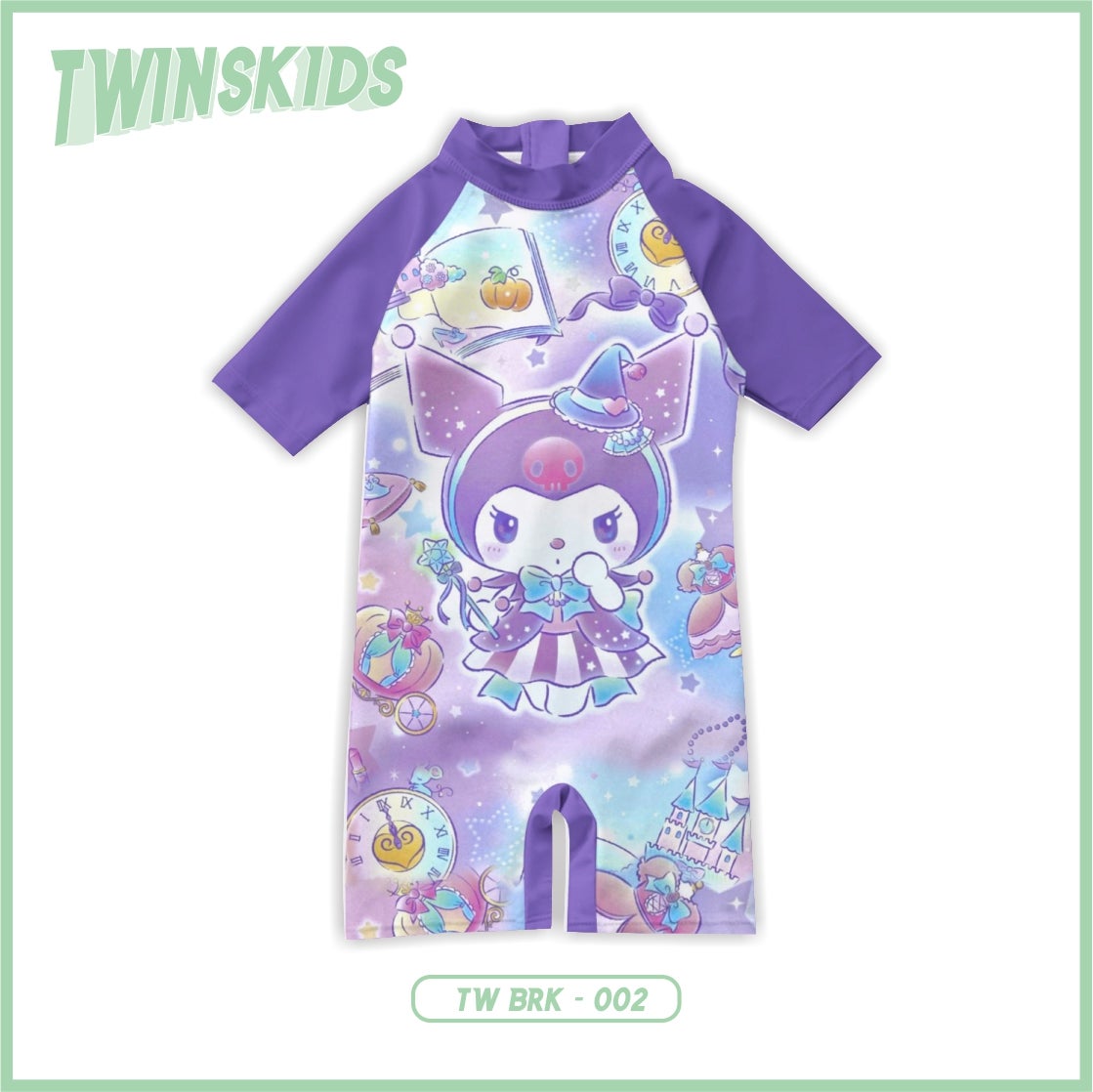 Kuromi baju renang anak motif kuromi terbaru
