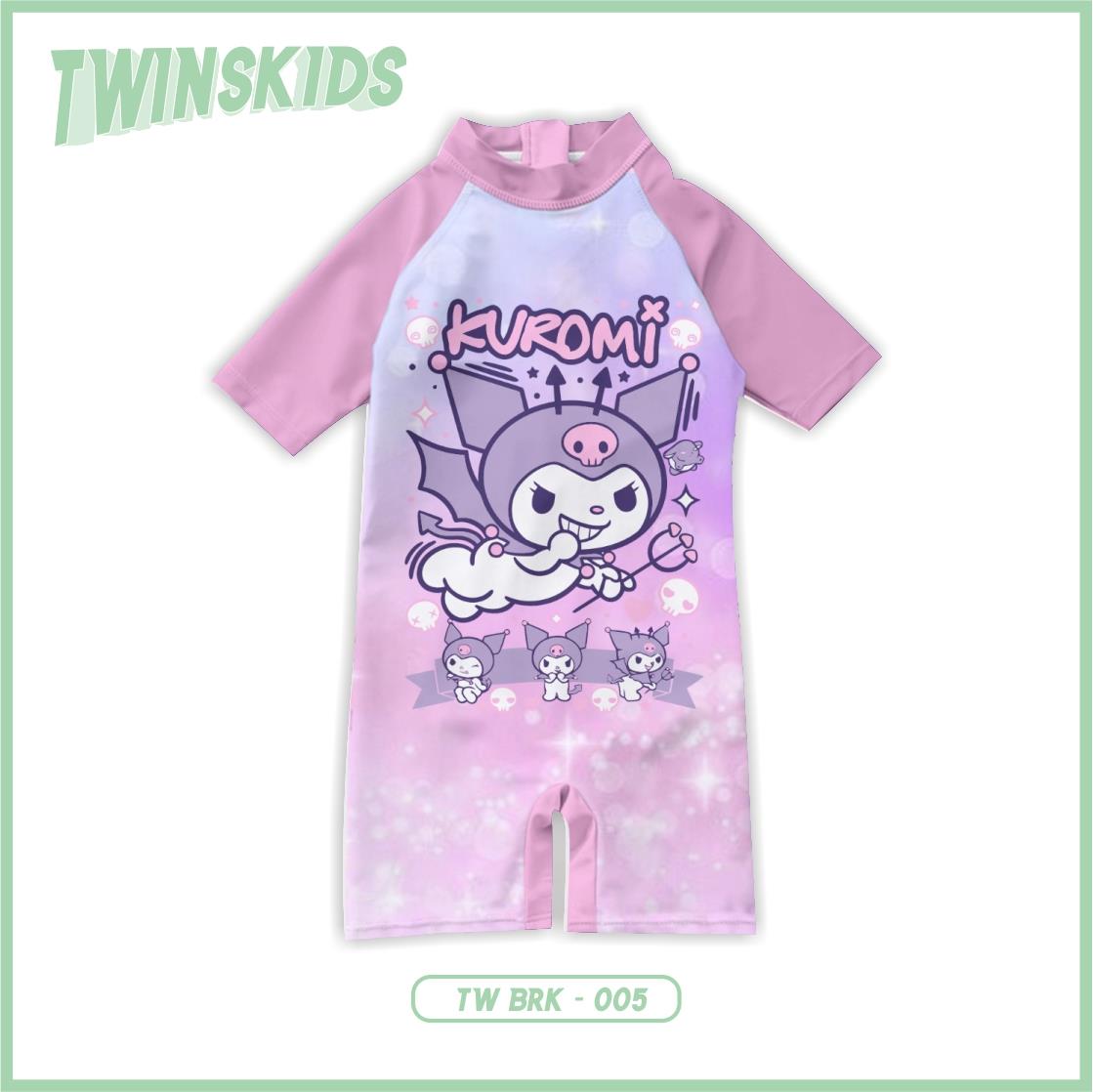 Kuromi baju renang anak motif kuromi terbaru
