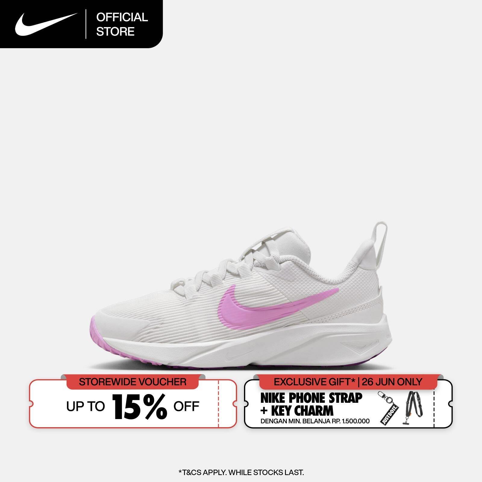 Nike Sepatu Anak-Anak Star Runner 4 - White [DX7614-103]