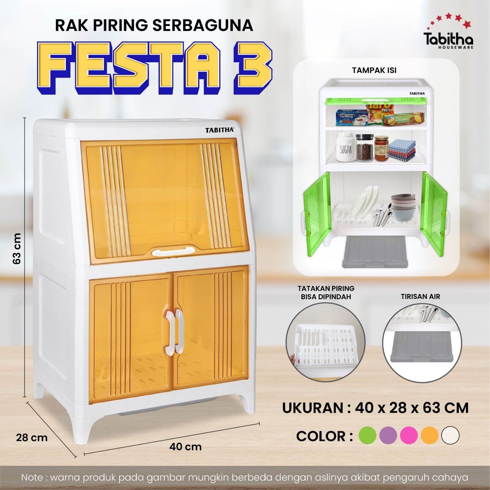 LEMARI RAK PIRING SENDOK ALAT MAKAN PANCI MASAK MAKANAN FOOD STORAGE DISHWASHER RACK DISH PLASTIK PLASTIC FESTA 3 5 6 SUSUN BPA FREE FOOD GRADE