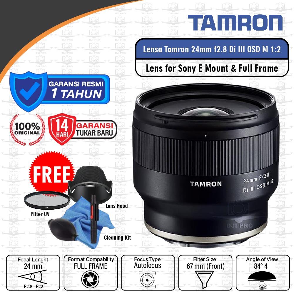 Lensa Tamron 24mm F2.8 Di III OSD M 1:2 for Sony E-mount & Full Frame