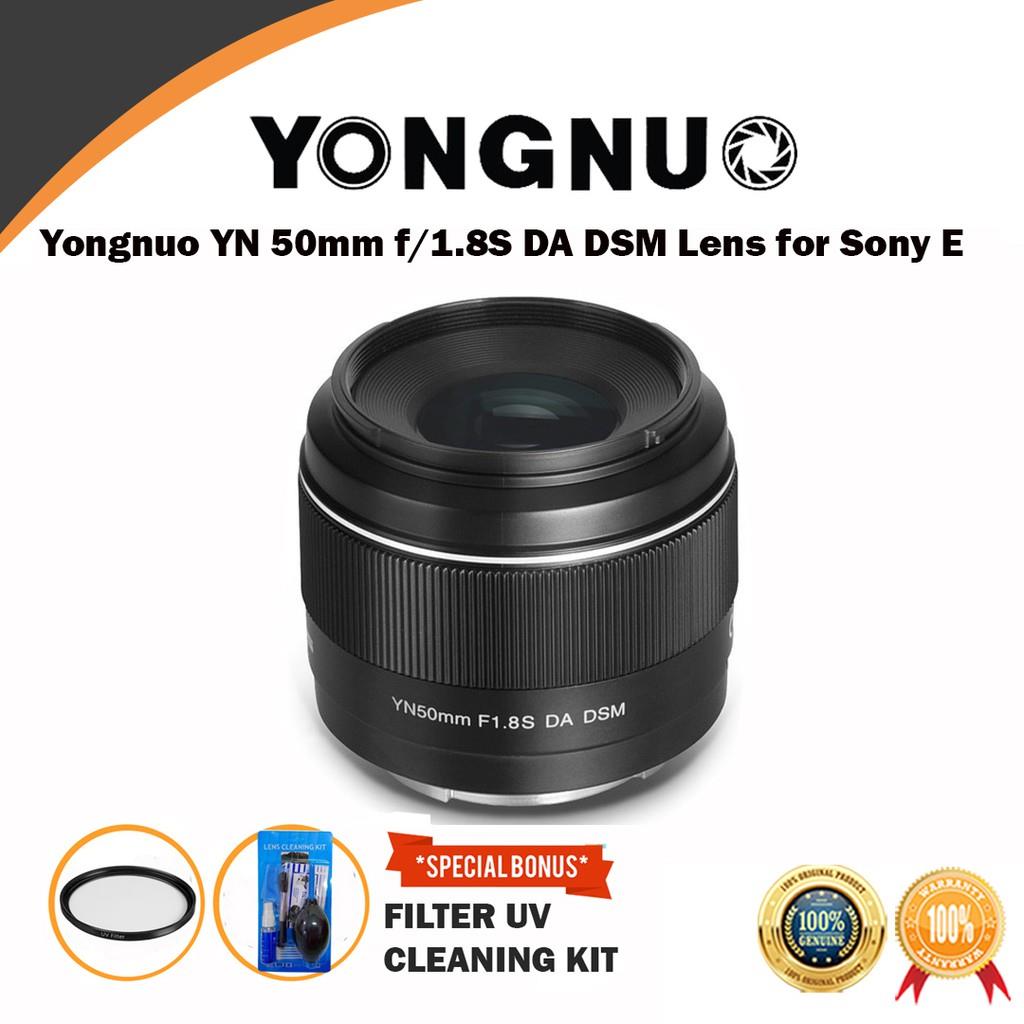Lensa Yongnuo YN 50mm f1.8S DA DSM Lens for Sony E-Mount f1.8 Original