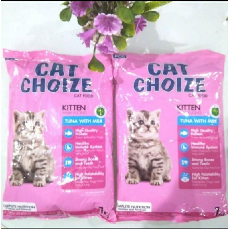 Cat Choize Kitten 1kg Makanan Kucing Tuna with milk rasa tuna