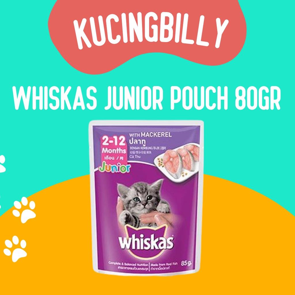 Whiskas Junior Pouch 80gr makanan kucing basah