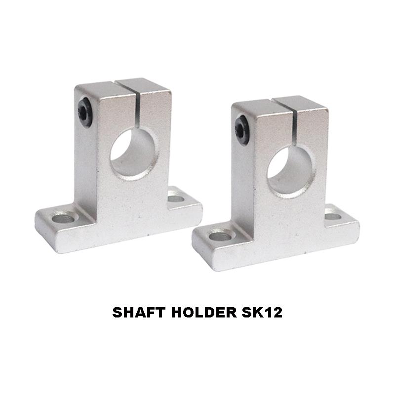 EELIC SHH-SK12 ISI 2 PCS Shaft holder sk12 dudukan besi ball bearing 12 mm rod besi cnc 3d printer