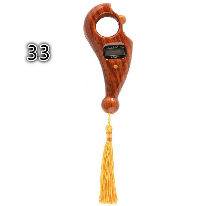 Tasbih Digital LED Finger Counter Light Box / MUSLIM TASBIH DIGITAL WOOD MOTIF SWEET COMPASS