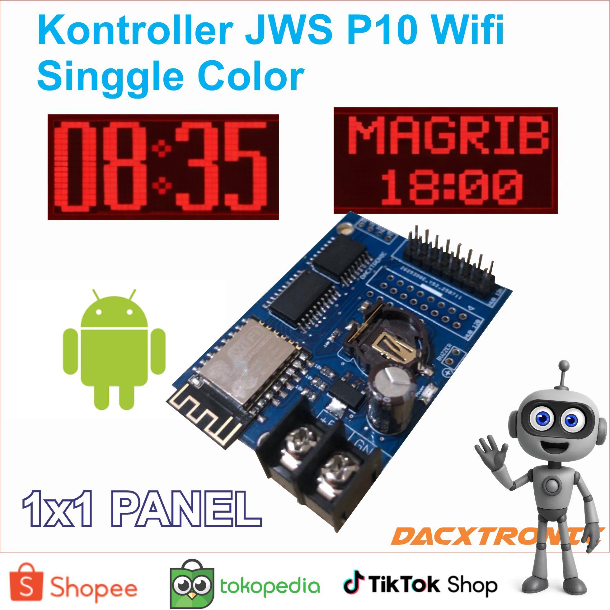 Kontroler JWS P10 Satu warna Wifi Khalifah 1-6 Panel
