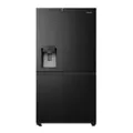 Hisense 632 Litre Side by Side Refrigerator - Black