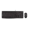 Logitech USB Wired Mouse and Keyboard Combo - Black