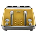 Delonghi Icona Capitals 4 Slice Toaster - New York Yellow