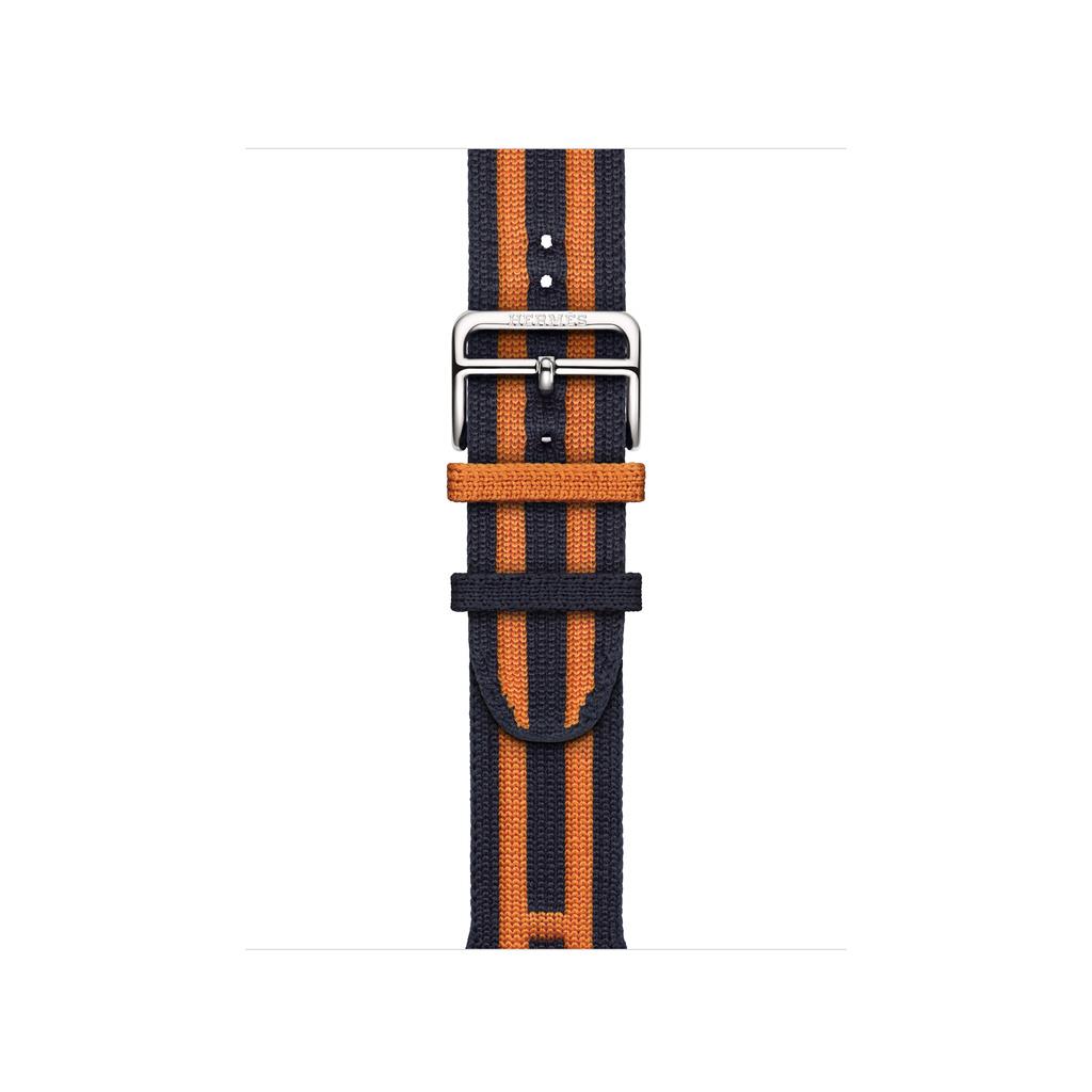 Apple Watch Hermès - 42mm Bleu Nuit/Orange Rocabar Club