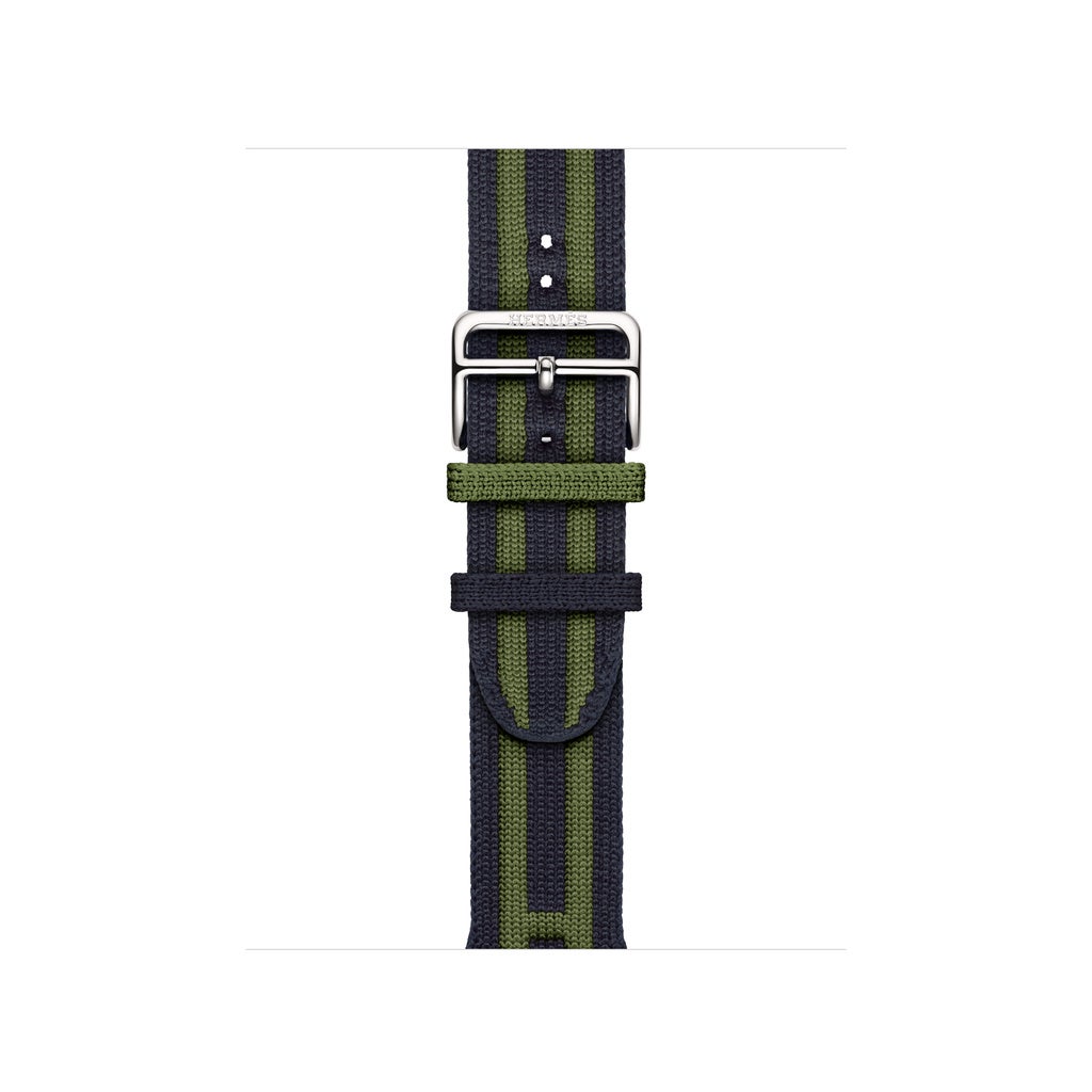 Apple Watch Hermès - 42mm Bleu Nuit/Vert Rocabar Club