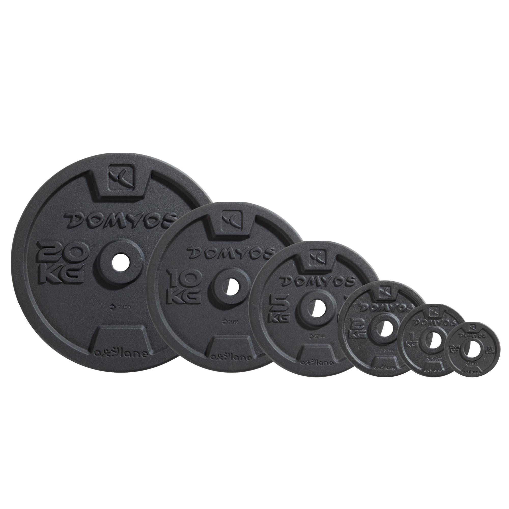 Decathlon Weight Training Cast Iron Weight Plate Domyos Corength