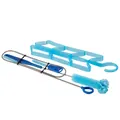 Decathlon Mountain Bike Hydration Bladder Cleaning Kit Btwin 3 Brushes With Hanger - Blue Btwin
