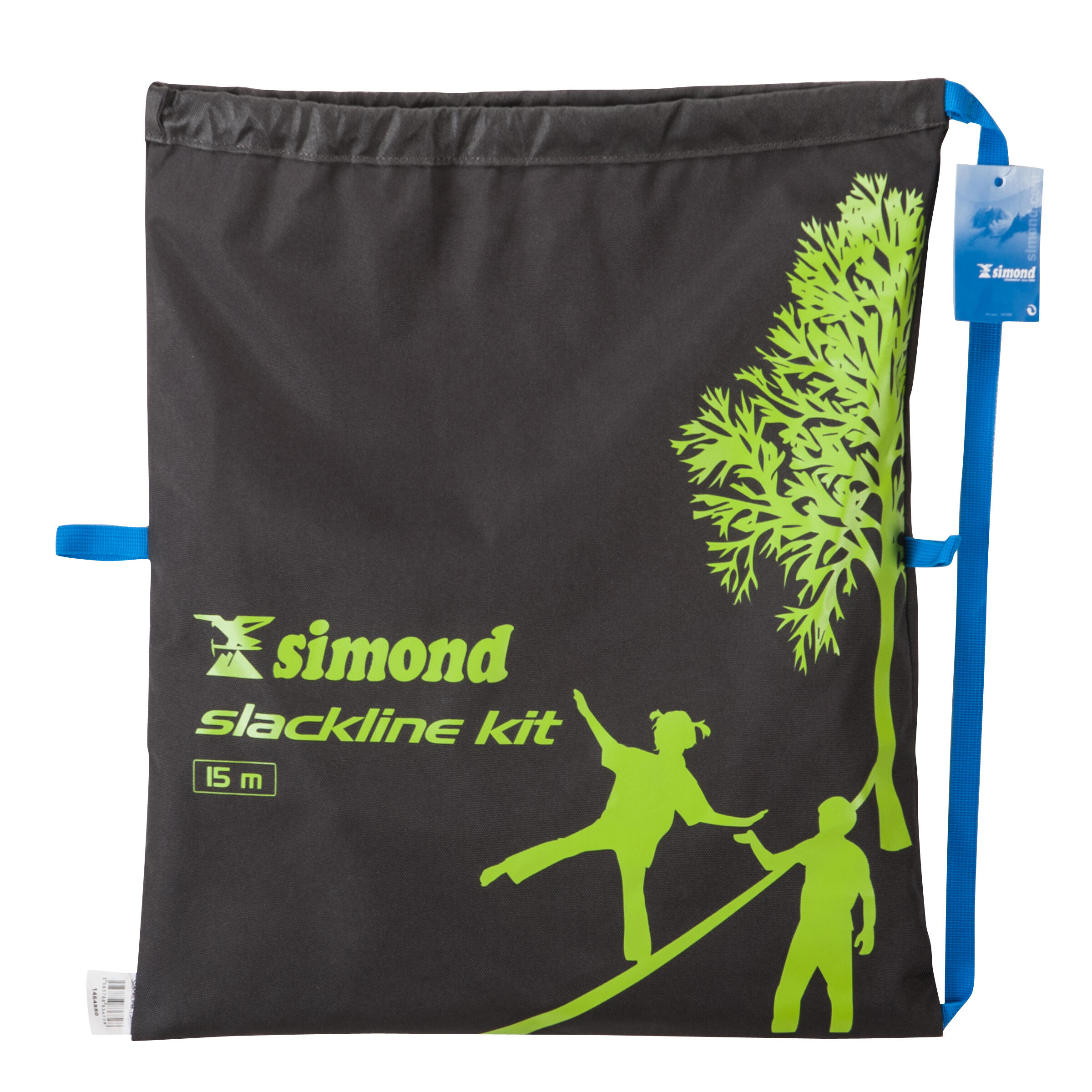 Decathlon Slackline 15 Metres Green Simond
