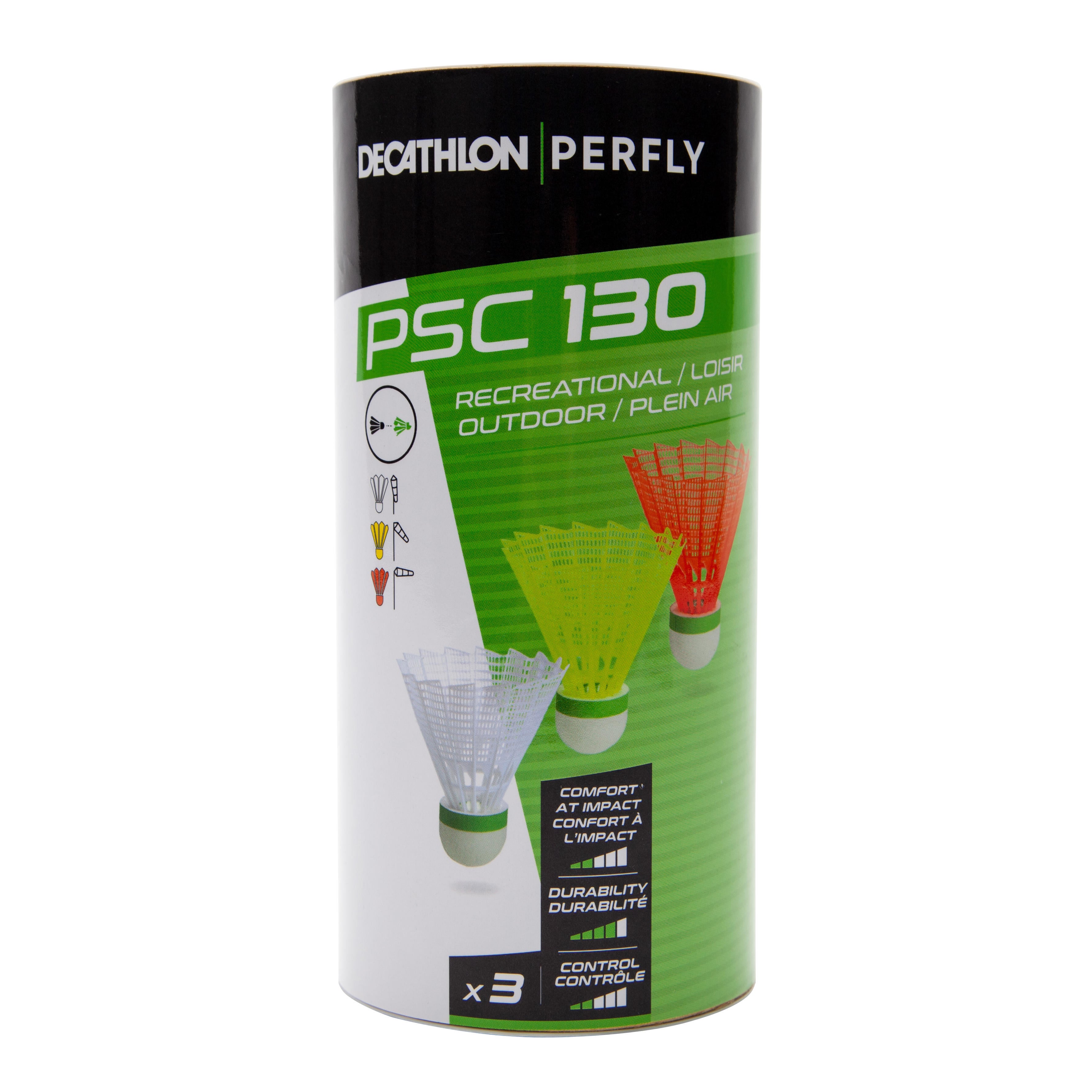 Decathlon Badminton Outdoor Shuttlecock Perfly Psc130 X 3 Perfly