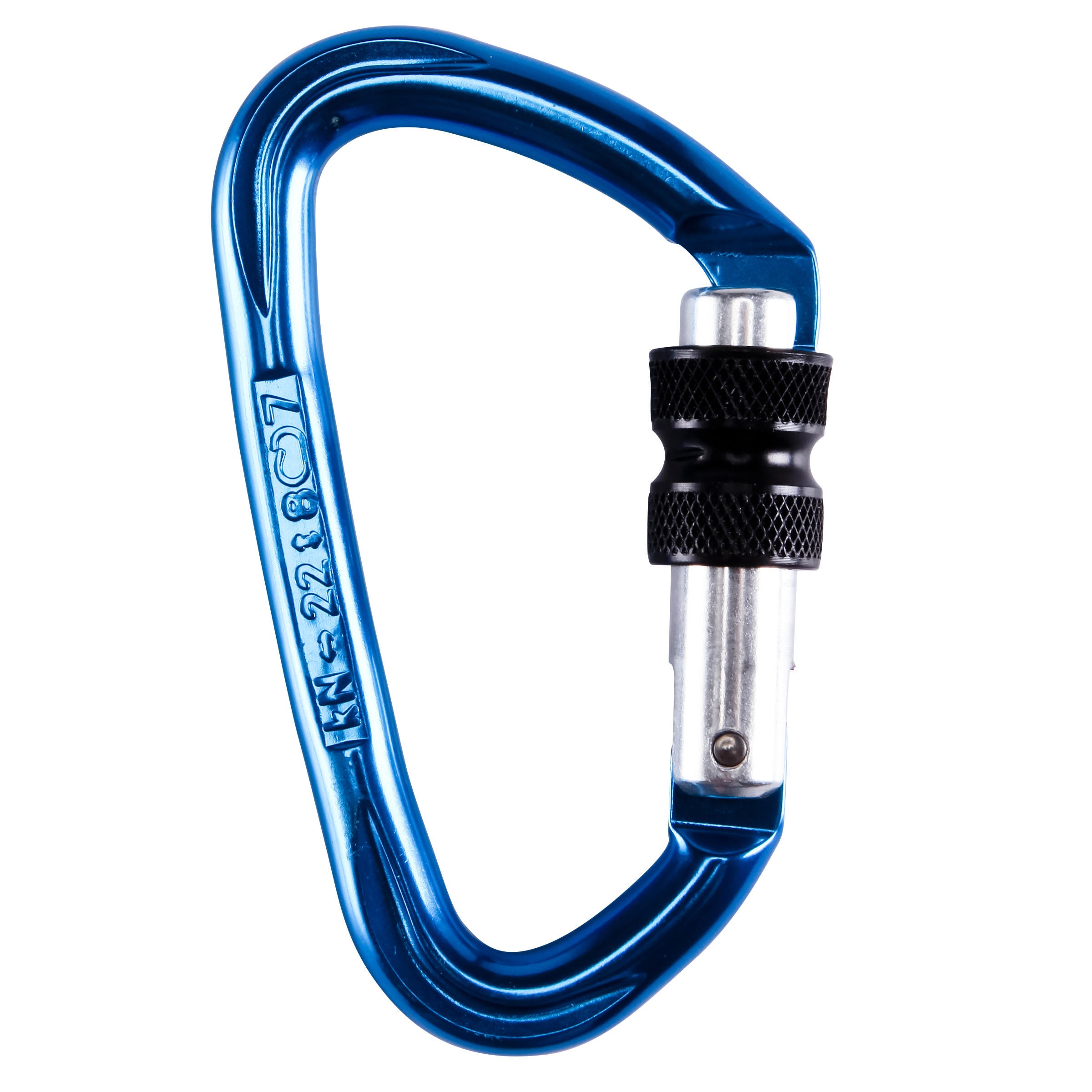 Decathlon Screwgate Karabiner - Rocky Blue Simond