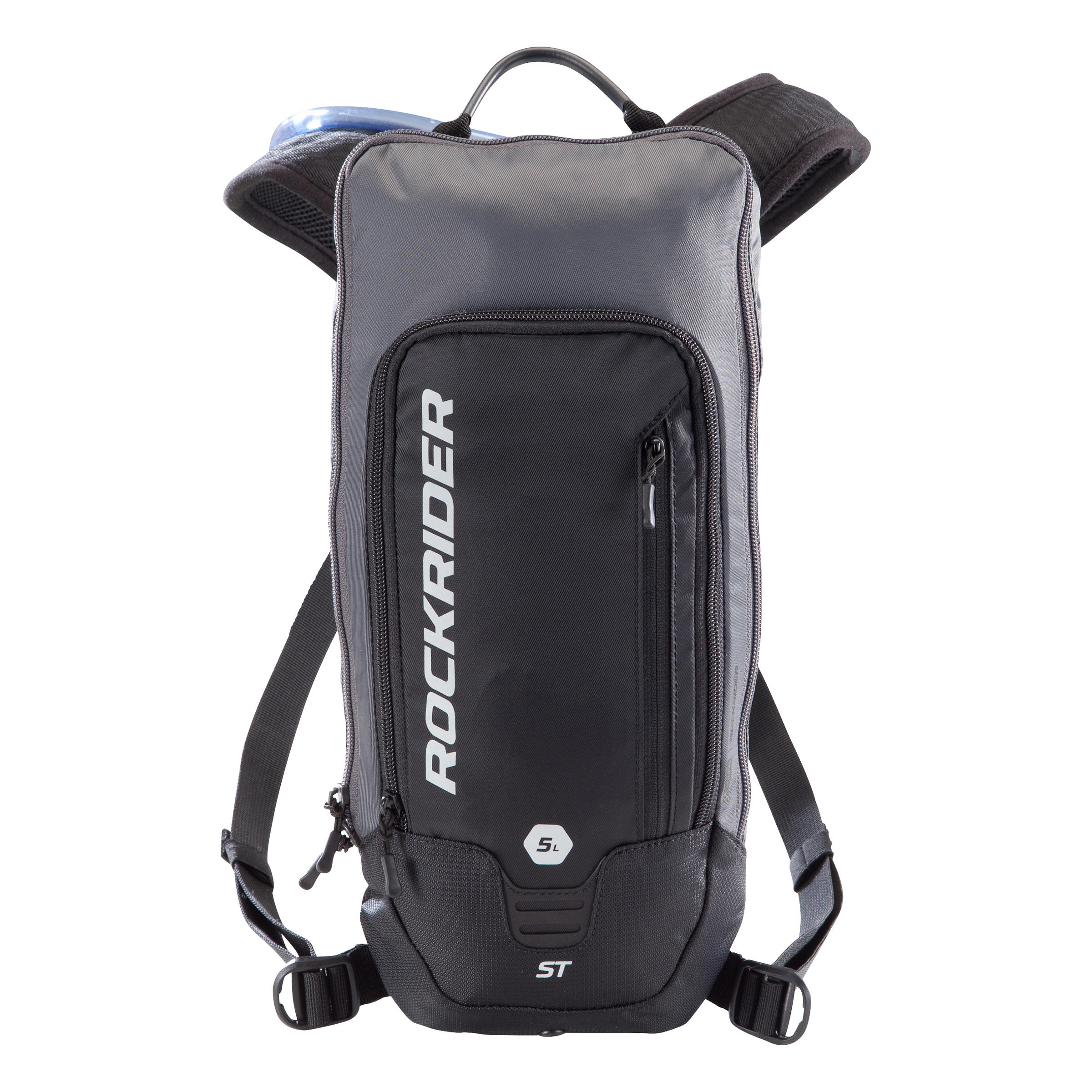 Decathlon Mountain Bike Hydration Pack Rockrider St 500 4L 1L Bladder - Black Rockrider
