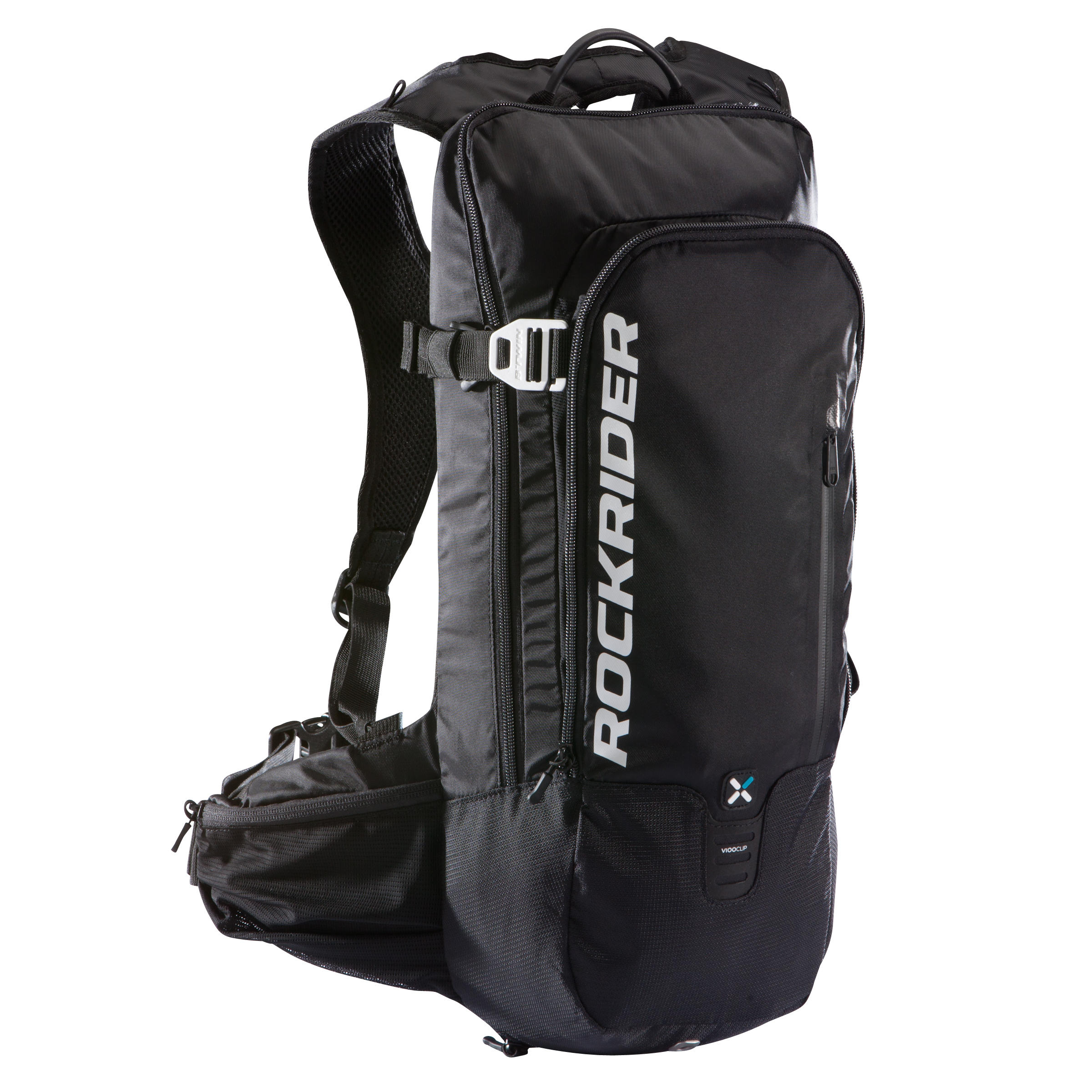 Decathlon Mountain Bike Hydration Pack Rockrider St 900 12L 2L Bladder - Black Rockrider
