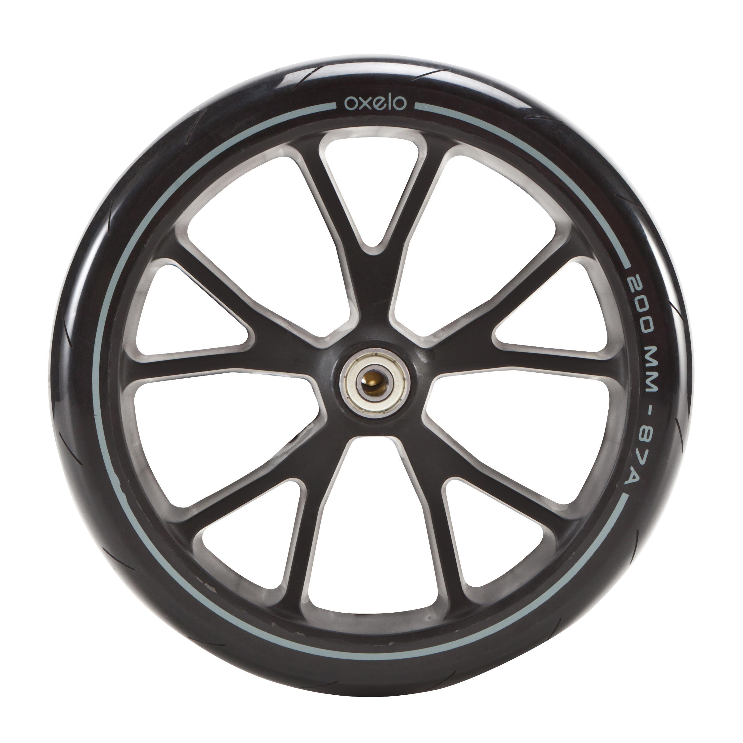 Decathlon Adult Scooter Wheel Oxelo Town Ef 200Mm - Black Oxelo