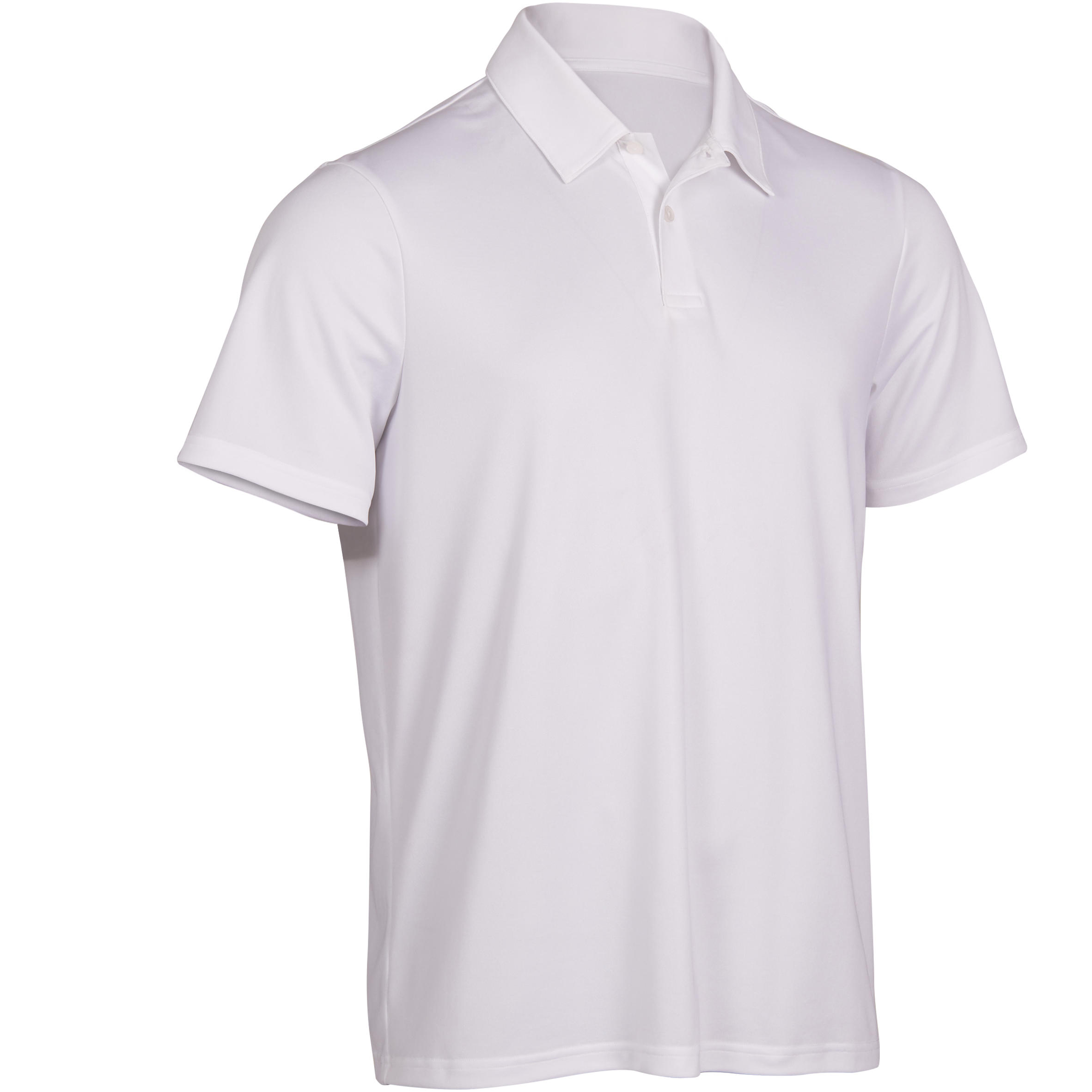 Decathlon Men Tennis Short-Sleeved Polo Artengo Dry Tpo100 - White Artengo