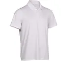 Decathlon Men Tennis Short-Sleeved Polo Artengo Dry Tpo100 - White Artengo