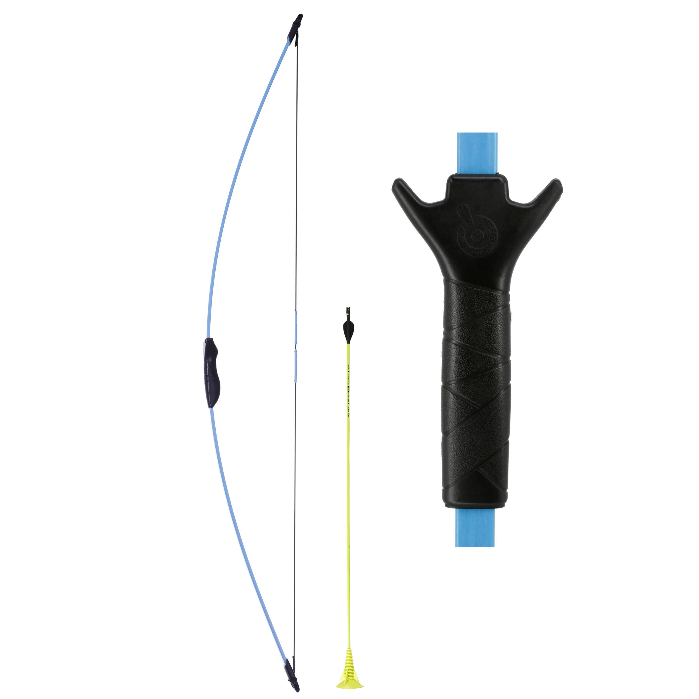 Decathlon Discovery Junior Kids Archery Bow - Blue Geologic