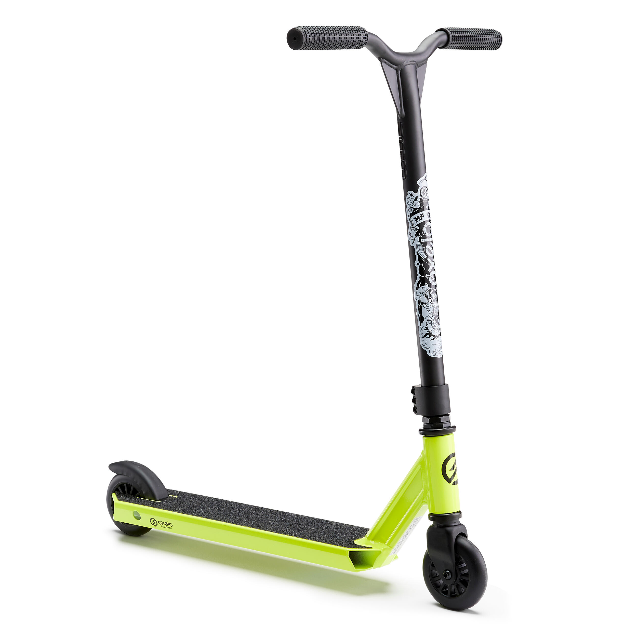 Decathlon Kids Stunt Scooter Oxelo Mf One - Yellow Oxelo