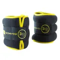 Decathlon Fitness 1 Kg Wrist And Ankle Soft Weights Twin-Pack - Yellow Nyamba