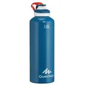 Decathlon 1L Quick-Opening Aluminium Flask - Blue Quechua