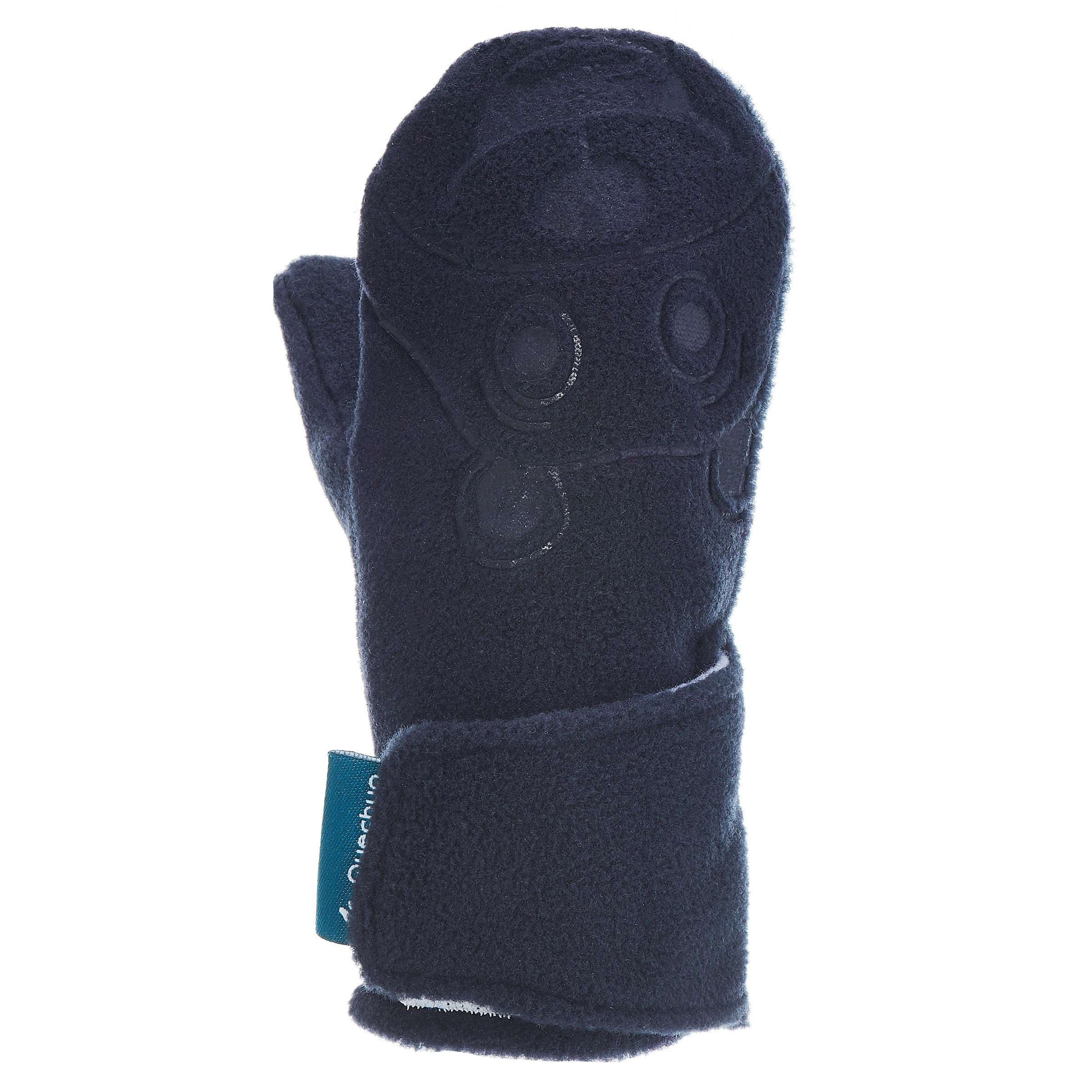 Decathlon Children'S Fleece Hiking Mittens Mh100 - Blue Quechua
