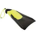 Decathlon 500 Bodyboard Fins With Leash - Black Yellow Radbug