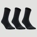 Decathlon High-Cut Sport Socks Artengo Rs500 Tri-Pack - Black Artengo