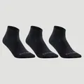 Decathlon Mid-Cut Sport Socks Artengo Rs500 Tri-Pack - Black Artengo