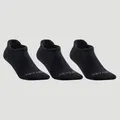 Decathlon Low-Cut Sport Socks Artengo Rs500 Tri-Pack - Black Artengo
