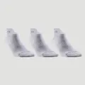 Decathlon Low-Cut Sport Socks Artengo Rs500 Tri-Pack - White Artengo