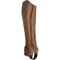 Decathlon Training 700 Adult Leather Horse Riding Half Chaps - Brown Fouganza
