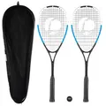 Decathlon Squash Racket Set Opfeel - 2 Sr130 Rackets + 1 Red Dot Ball Opfeel