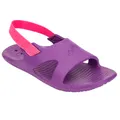 Decathlon Girls' Pool Sandals Slap 100 - Purple Pink Nabaiji