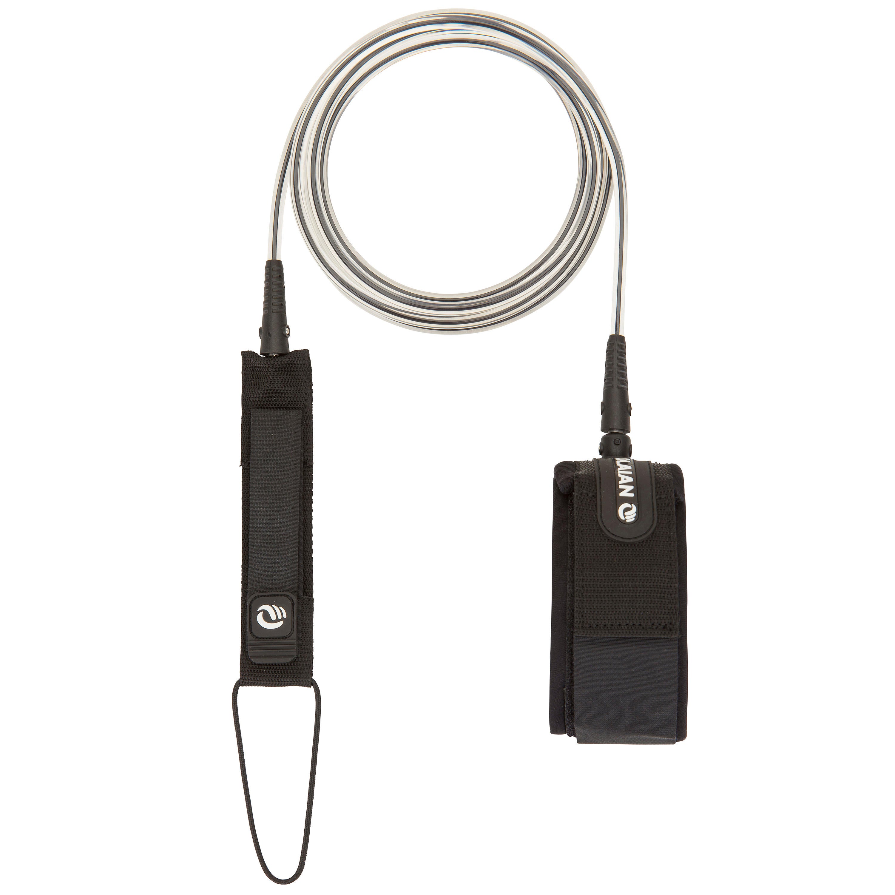 Decathlon 7 Mm Diameter Longboard Surf Leash 9' (275 Cm) - Black Olaian
