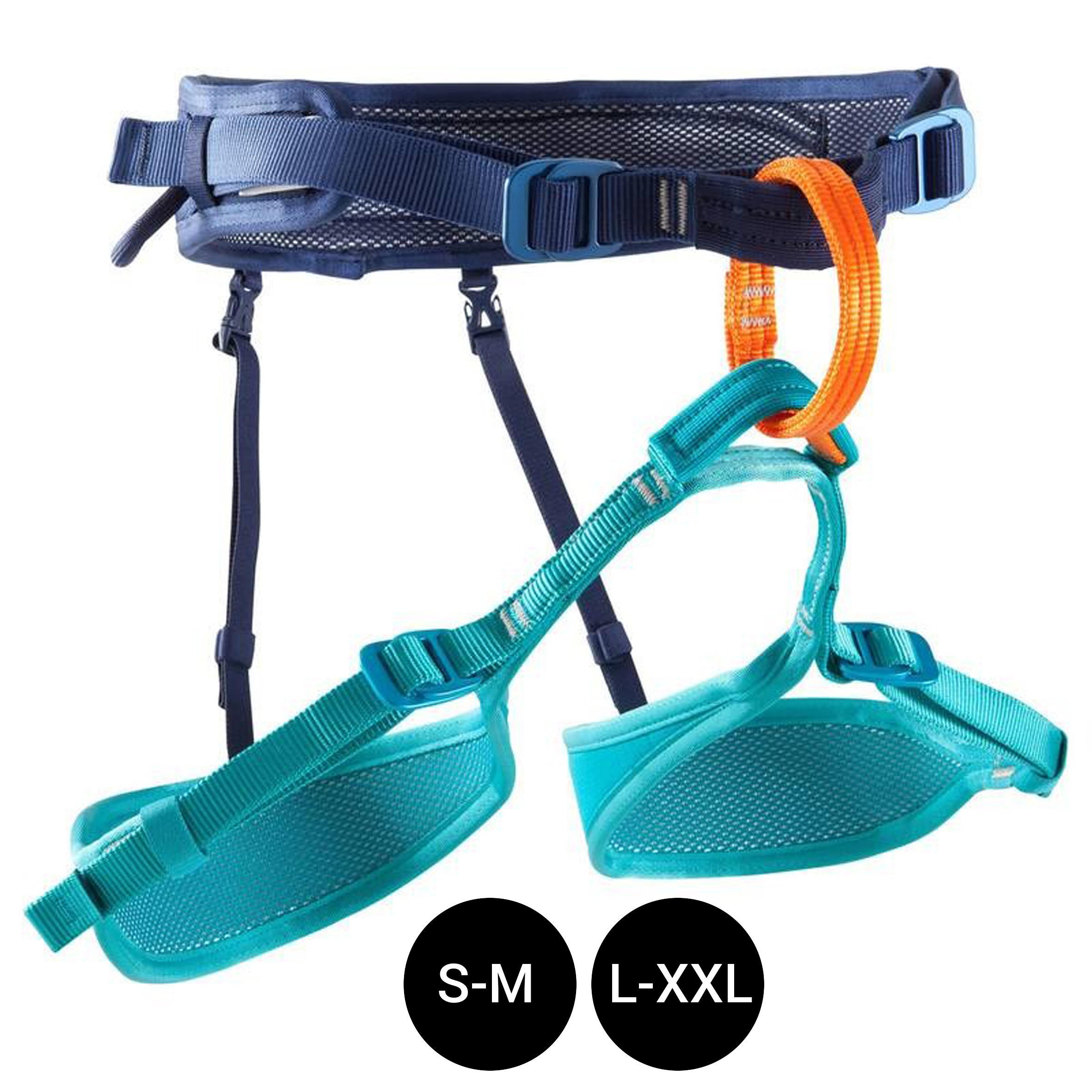 Decathlon Rock Climbing And Mountaineering Harness - Rock Blue Simond