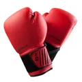 Decathlon Beginner Boxing Gloves 100 - Red Outshock